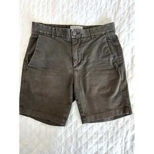 Everlane Womens Shorts Heavy Twill Mid‎ Rise Olive 28x6
